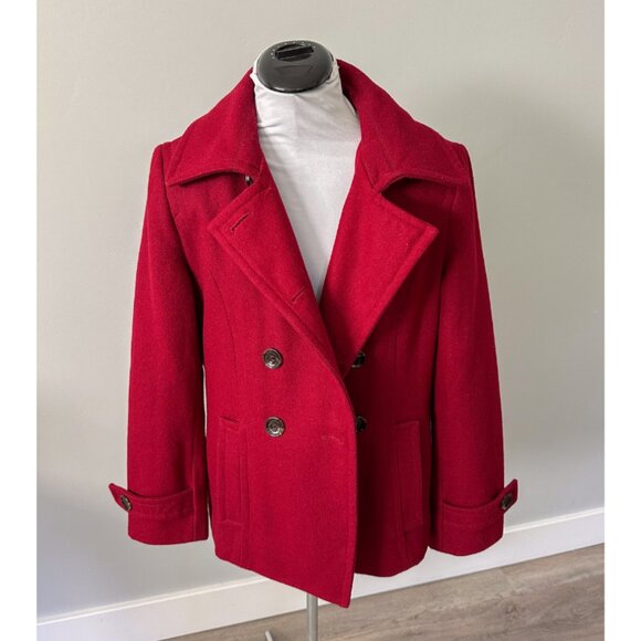 Calvin Klein Wool Double Breasted Pea Coat - Picture 9 of 12